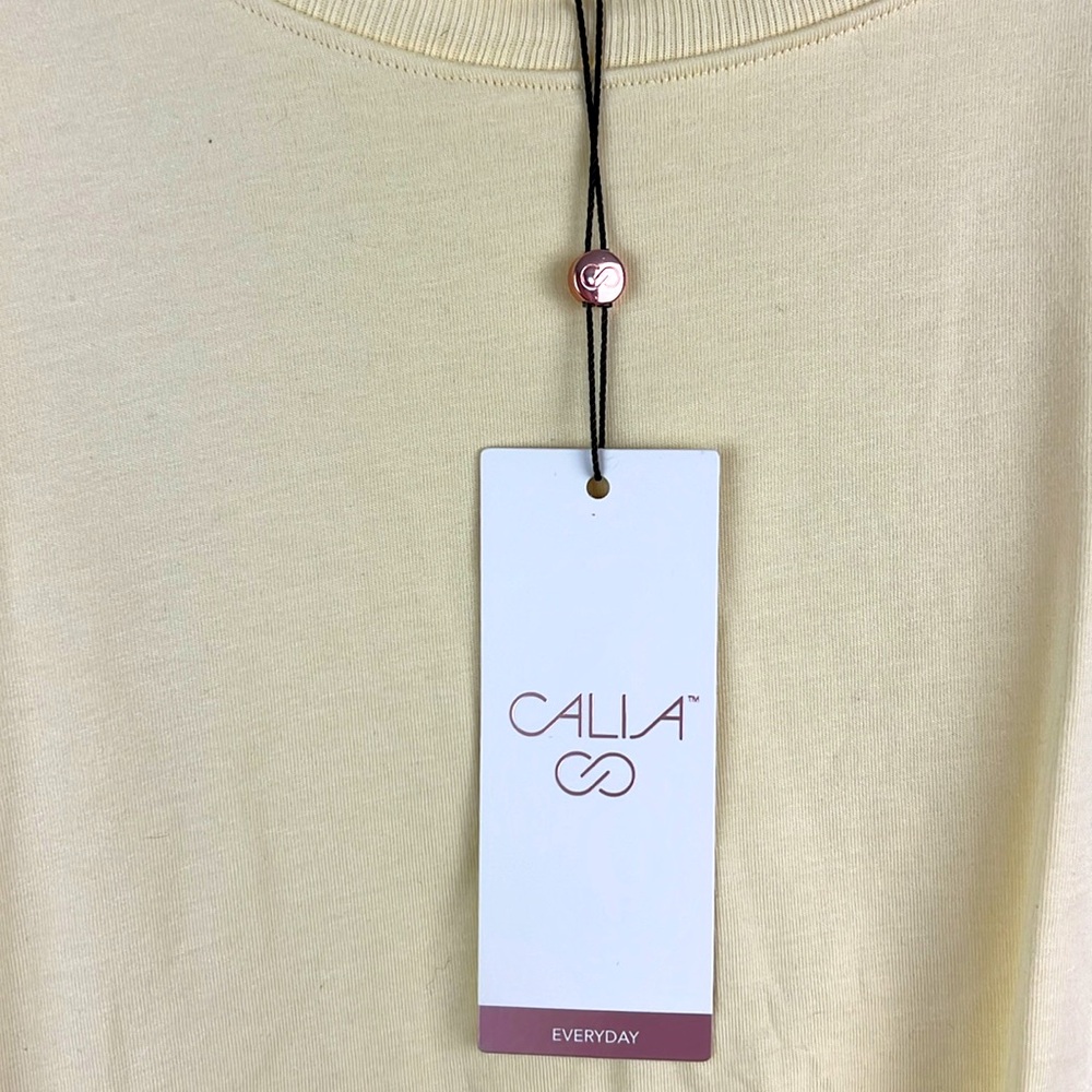 Calia by Carrie Underwood Women's Twist Crop Tee Yellow Women's Size XXL NWT - Picture 3 of 6